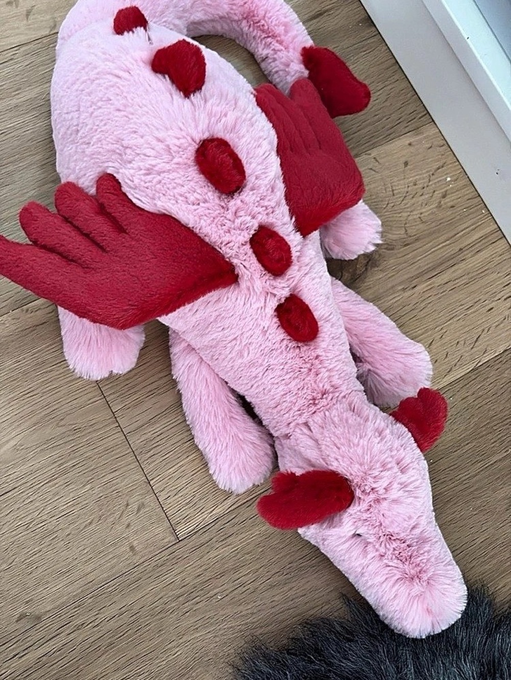 3 Jellycats & box! Heart Dragon Pink & Red Plush Stuffed Animal. Scotty space do
